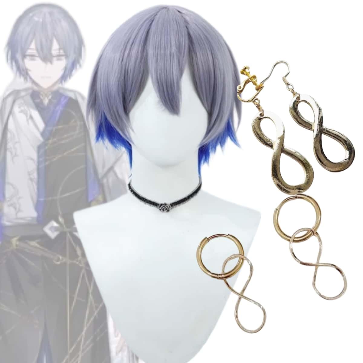 小柳ロウ コスプレ衣装 ウイッグ ピアス付き Amazon.co.jp: [ワンワンワン] VTuber 小柳ロウKoyanagi Rou